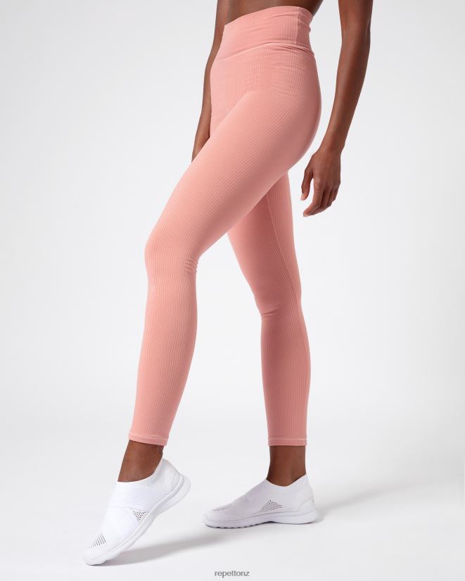 Repetto Women Ribbed Leggings Blush Pink Clothing PDFBZN300