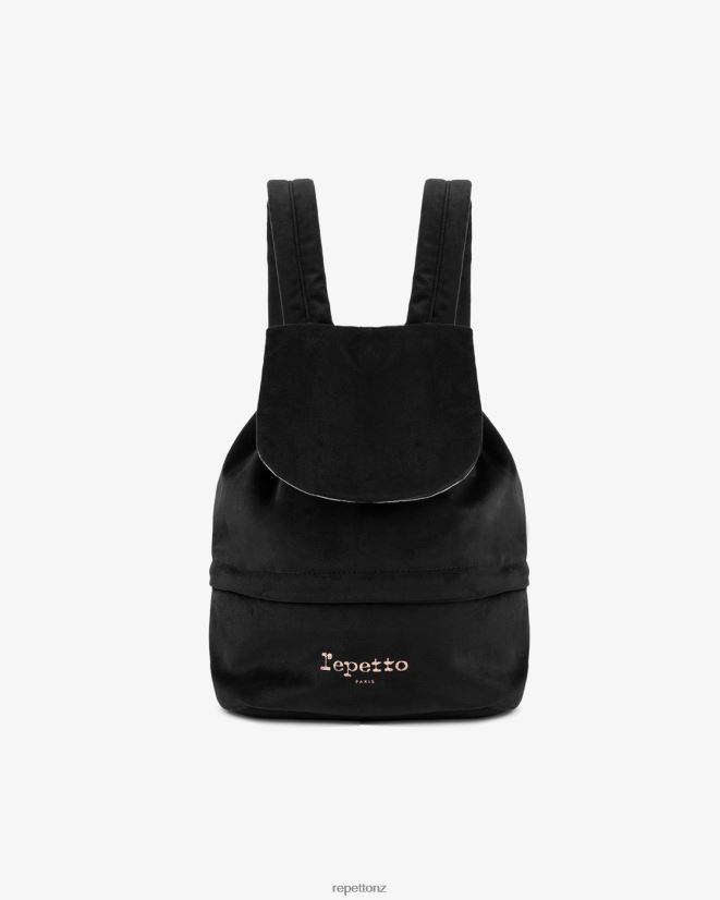 Repetto Women Aurore Backpack Black Accessories PDFBZN428