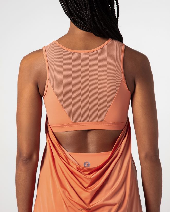 Repetto Women Active Silk Tank Top Bronze Orange Clothing PDFBZN323