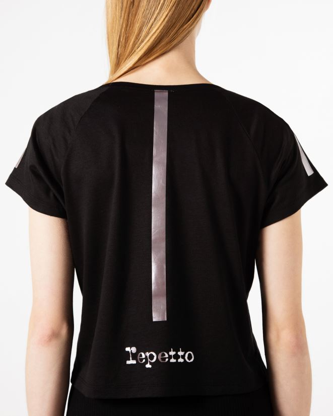 Repetto Women Graphic T-Shirt Black Clothing PDFBZN335