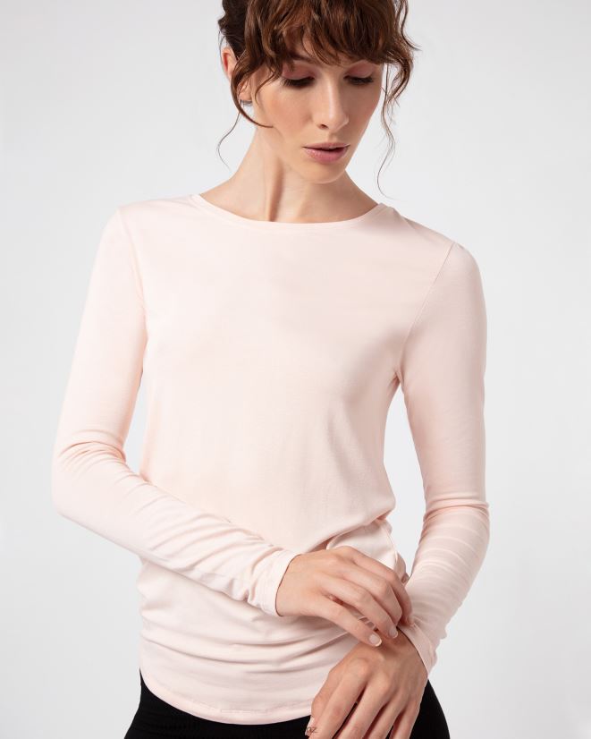 Repetto Women Long Sleeves Top Petal Pink Clothing PDFBZN327