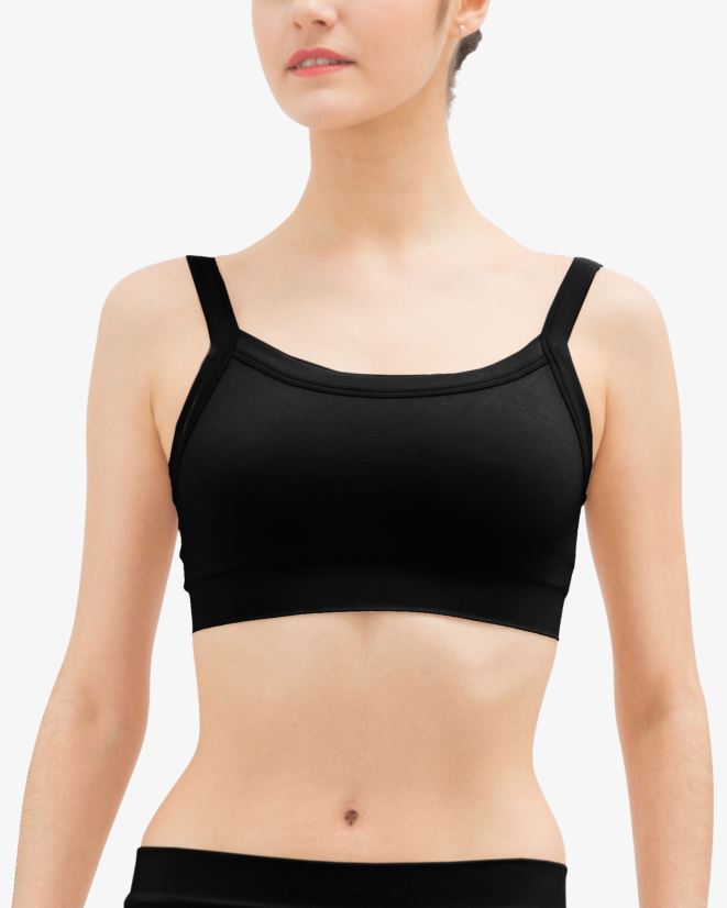 Repetto Women Seamless Cropped Top Black Clothing PDFBZN621