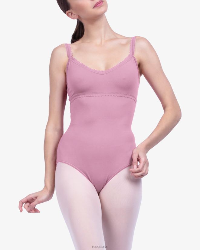 Repetto Women Fancy Finishing Details Leotard Pinky Clothing PDFBZN452