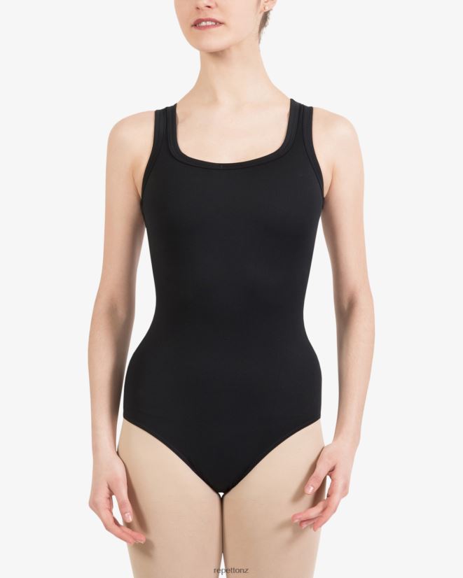 Repetto Women Fishnet Racer Back Leotard Black Clothing PDFBZN481