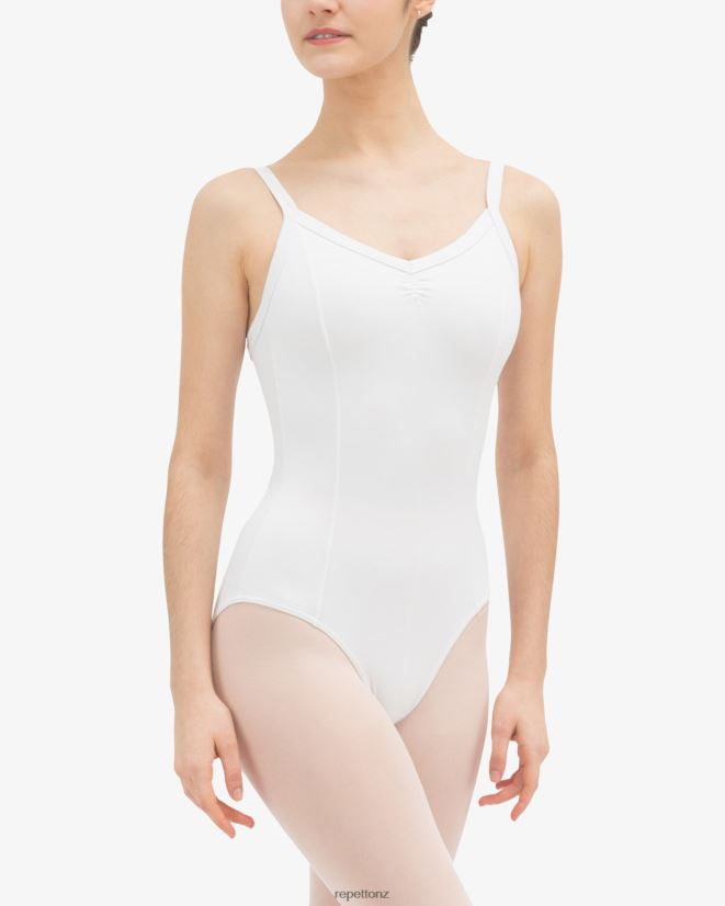 Repetto Women Gathered Front Leotard White Clothing PDFBZN442