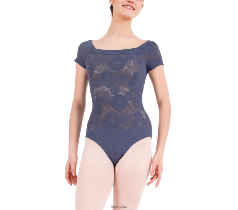 Repetto Women Short Sleeves Lace Leotard Fashion Clothing PDFBZN468