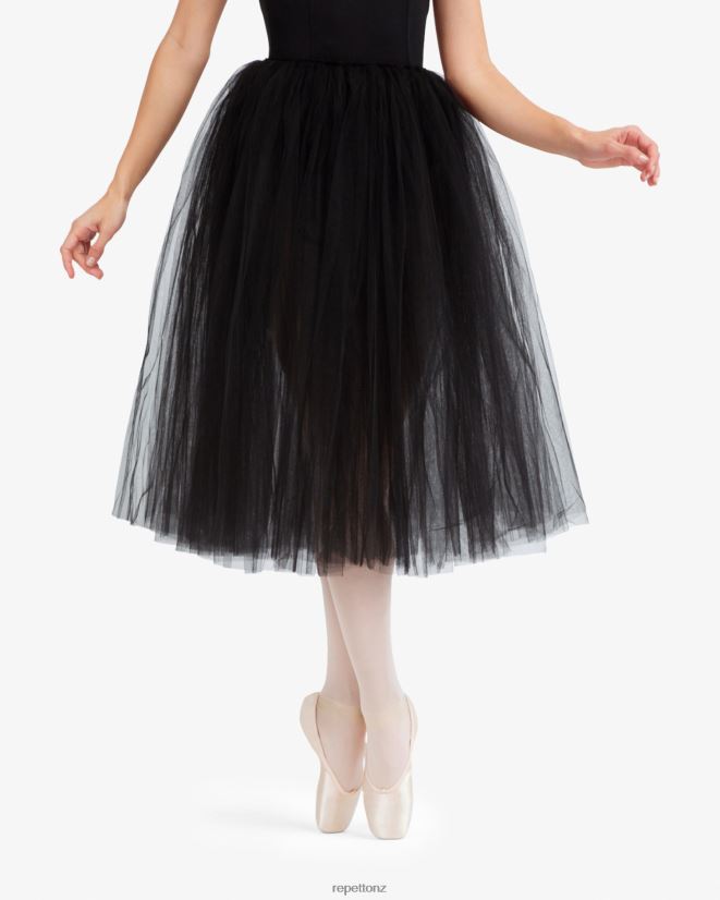 Repetto Women Rehearsal Tulle Skirt Black Clothing PDFBZN492