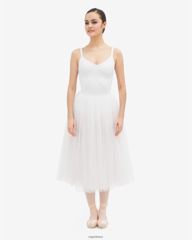 Repetto Women Rehearsal Tulle Skirt White Clothing PDFBZN493