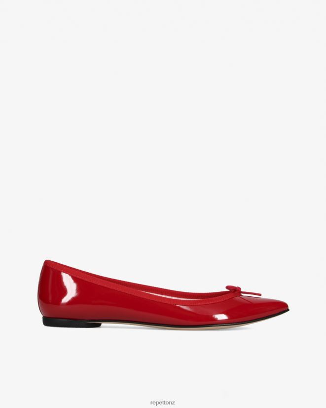 Repetto Women Brigitte Pointy Toe Ballerinas Flammy Red Footwear PDFBZN59