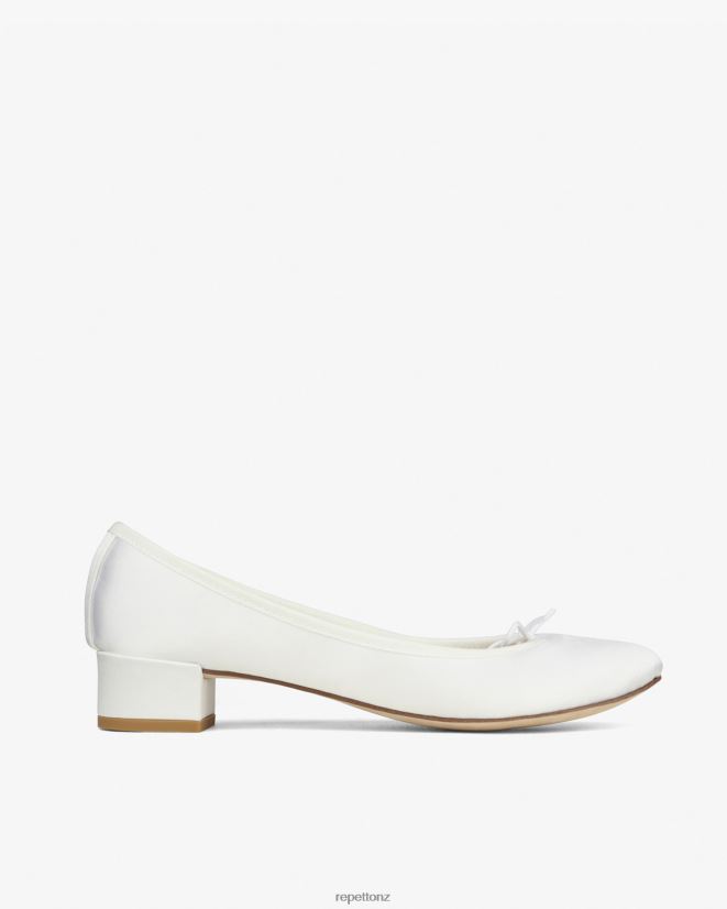 Repetto Women Camille Ballerinas - Satin Ivory White Footwear PDFBZN82